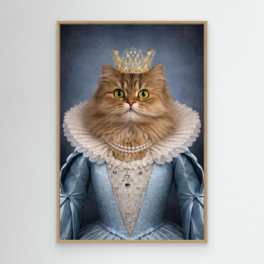 Grand Queen - Personalized Pet Canvas Print