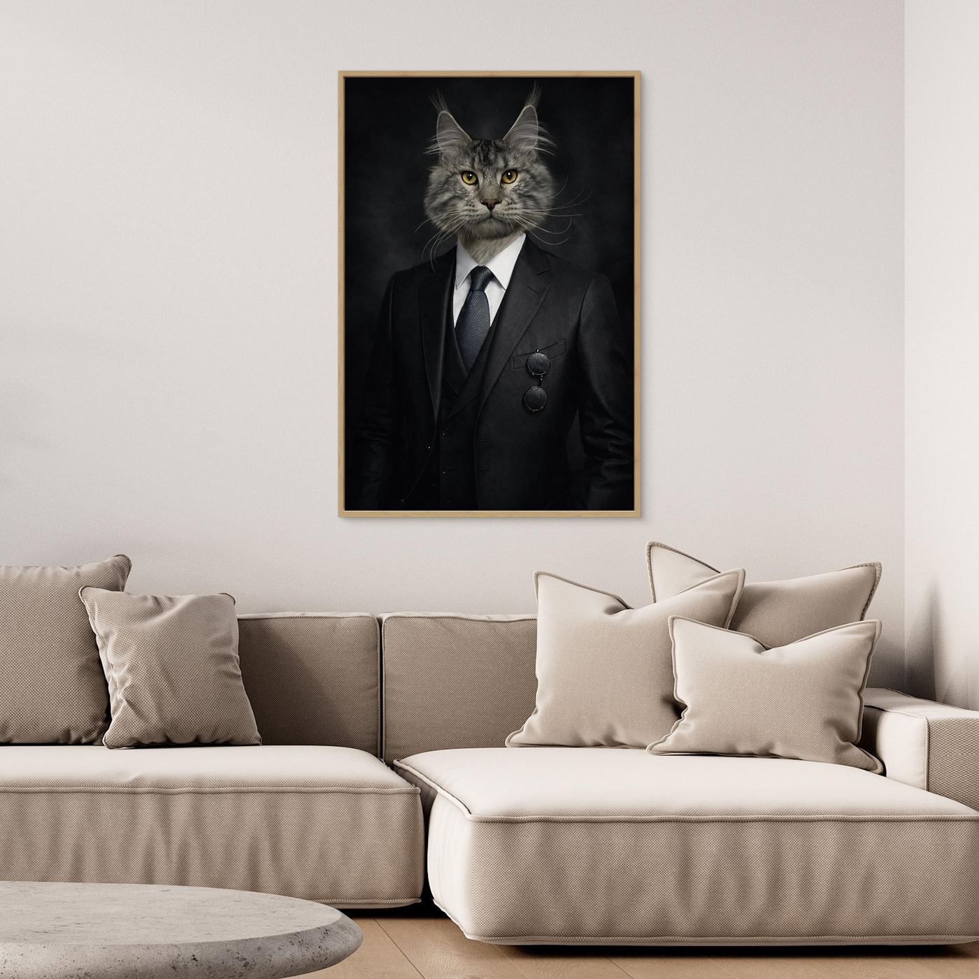 Elite Gentleman - Personalized Pet Canvas Print