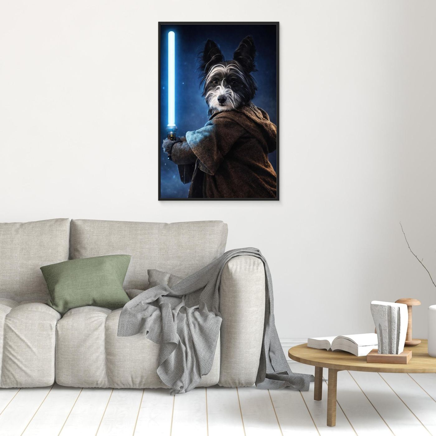 The Cosmic Warrior - Personalized Pet Canvas Print