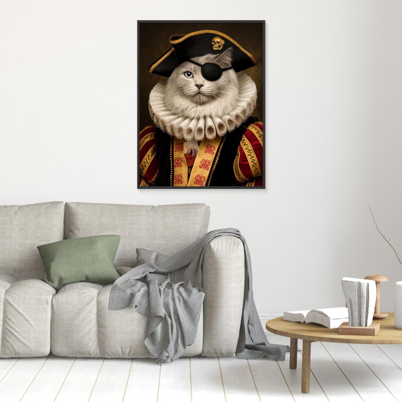 Pirate Captain - Personalized Pet Canvas Print