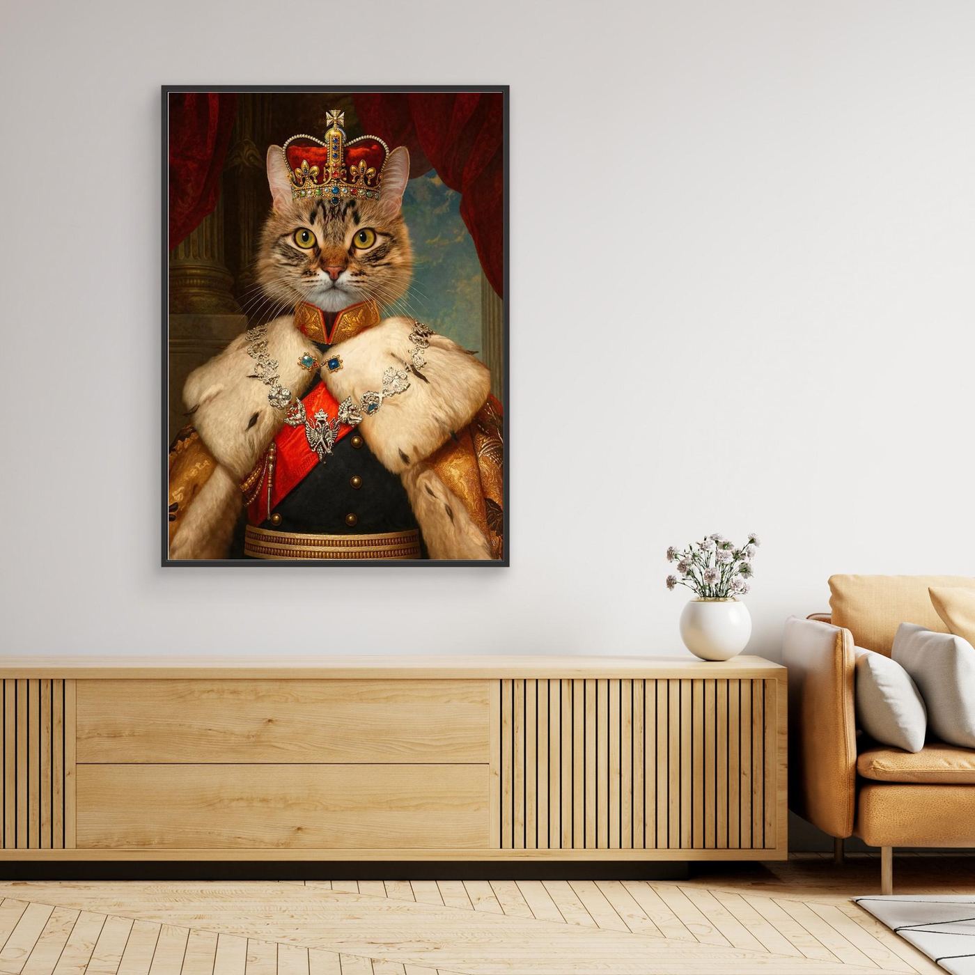 The Majestic Empress - Personalized Pet Canvas Print