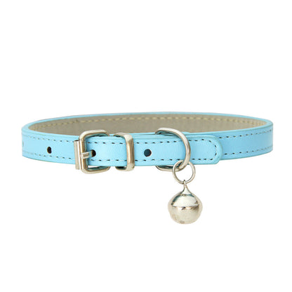 PU Leather Dog Collar Adjustable Stylish Pet Collar
