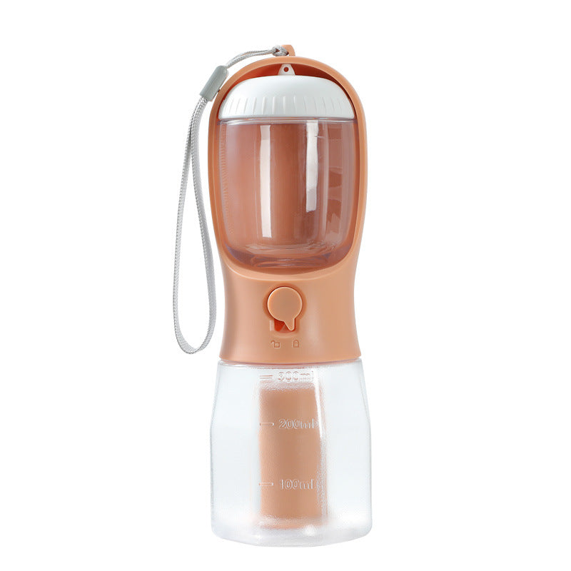 Portable Pet Water Bottle Food Container Dispenser