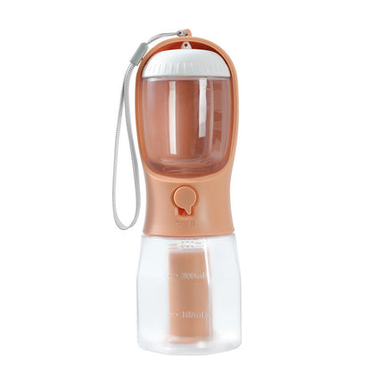 Portable Pet Water Bottle Food Container Dispenser