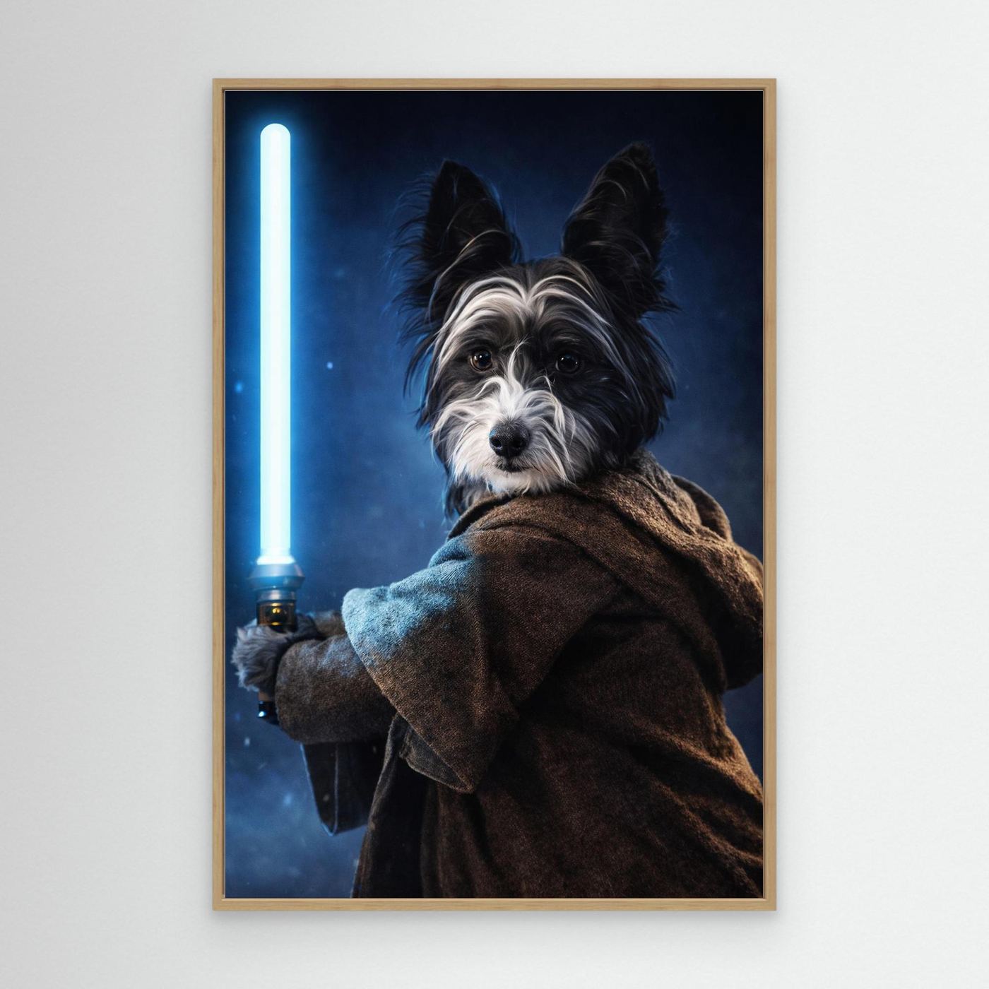 The Cosmic Warrior - Personalized Pet Canvas Print