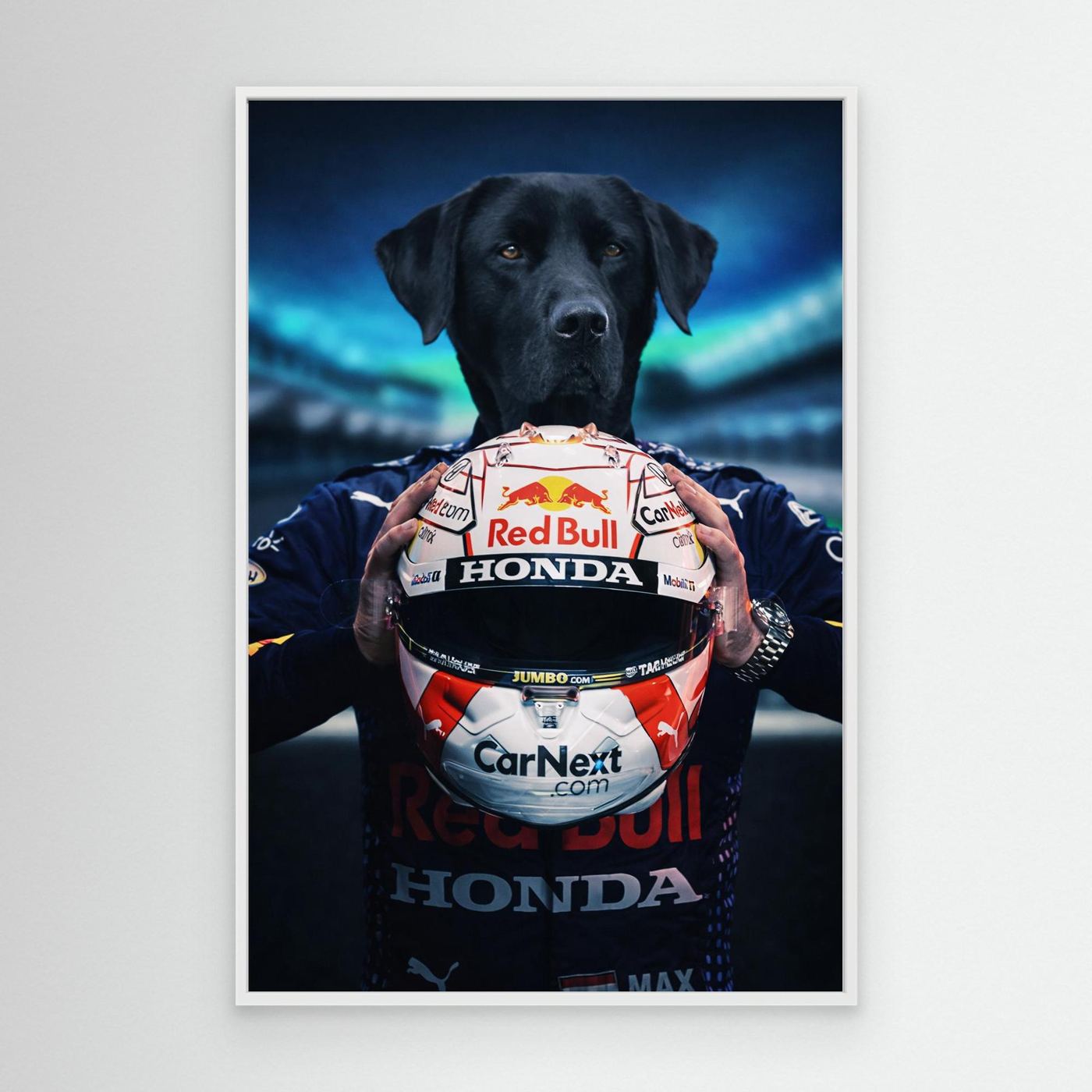 Speed Champion - Personalized Pet Canvas Print