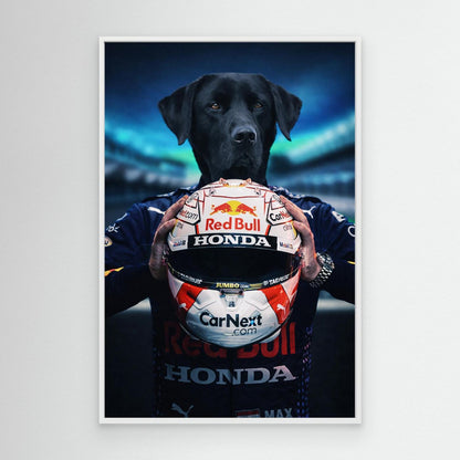 Speed Champion - Personalized Pet Canvas Print