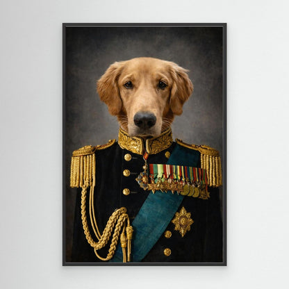 The Decorated General - Personalized Pet Canvas Print