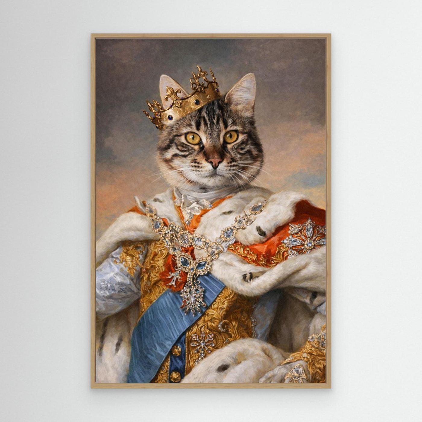The Noble Prince - Personalized Pet Canvas Print