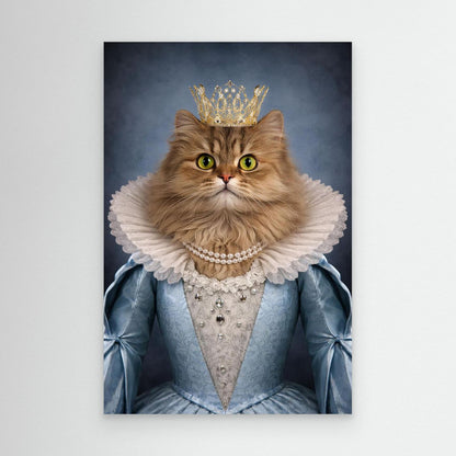 Grand Queen - Personalized Pet Canvas Print