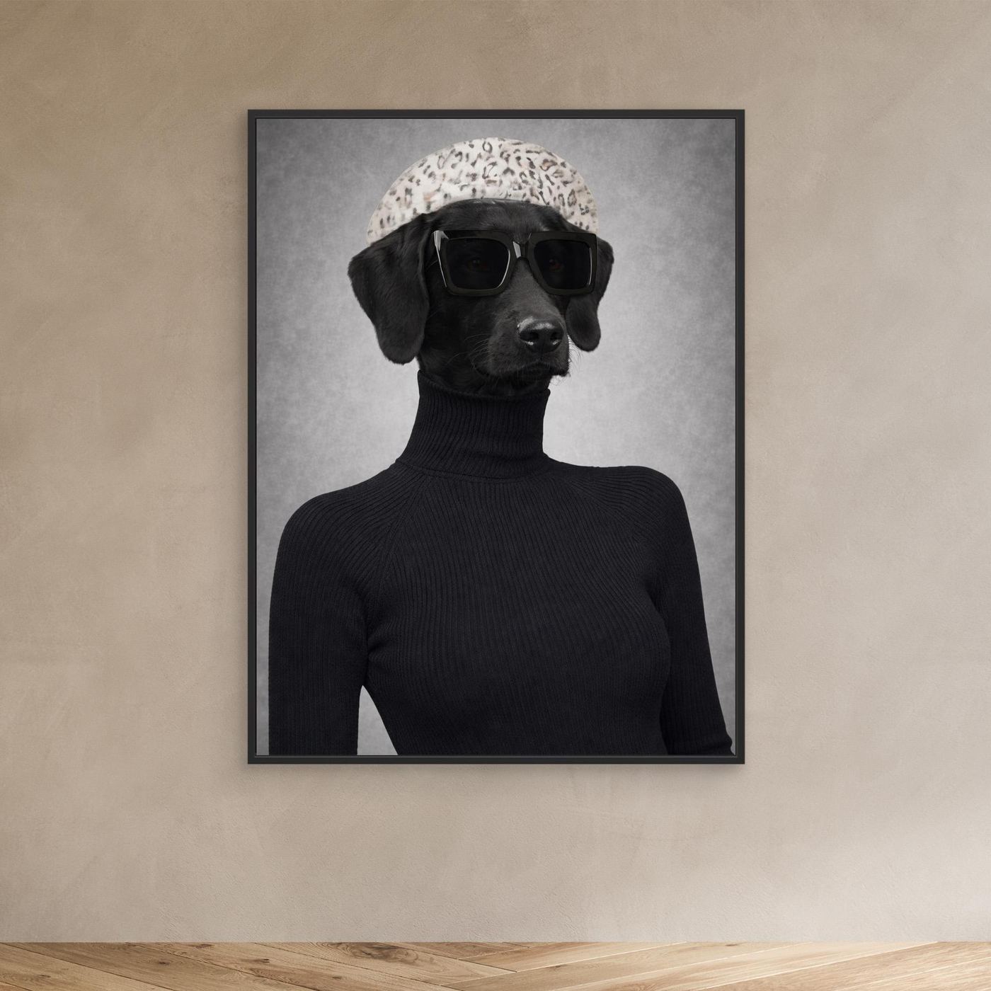 The Runway Model - Personalized Pet Canvas Print