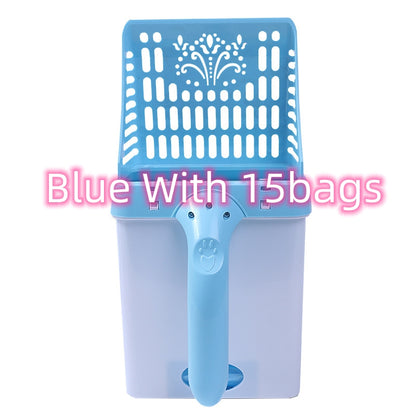 Sanitary Cat Litter Scoop with Disposable Bags