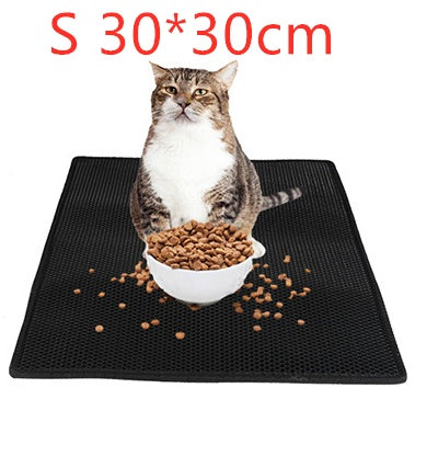 Double Layer Cat Litter Mat Easy Clean