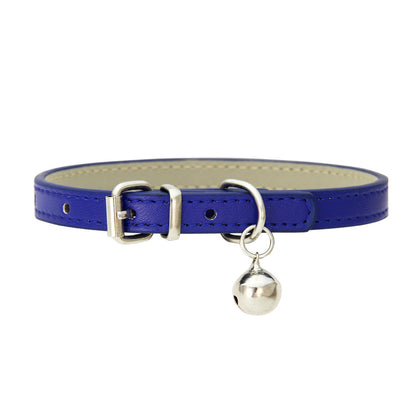 PU Leather Dog Collar Adjustable Stylish Pet Collar