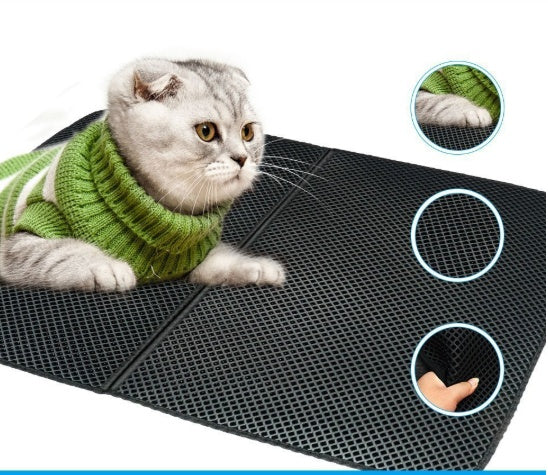 Anti Tracking Cat Litter Mat Waterproof Foldable