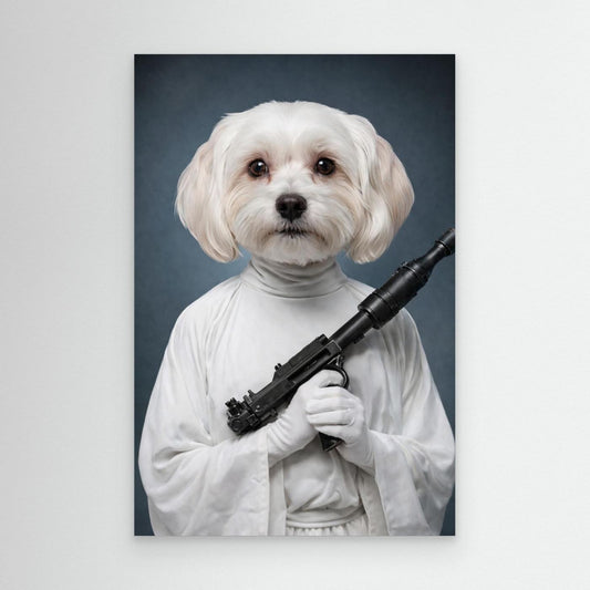 Galactic Princess - Personalized Pet Canvas Print