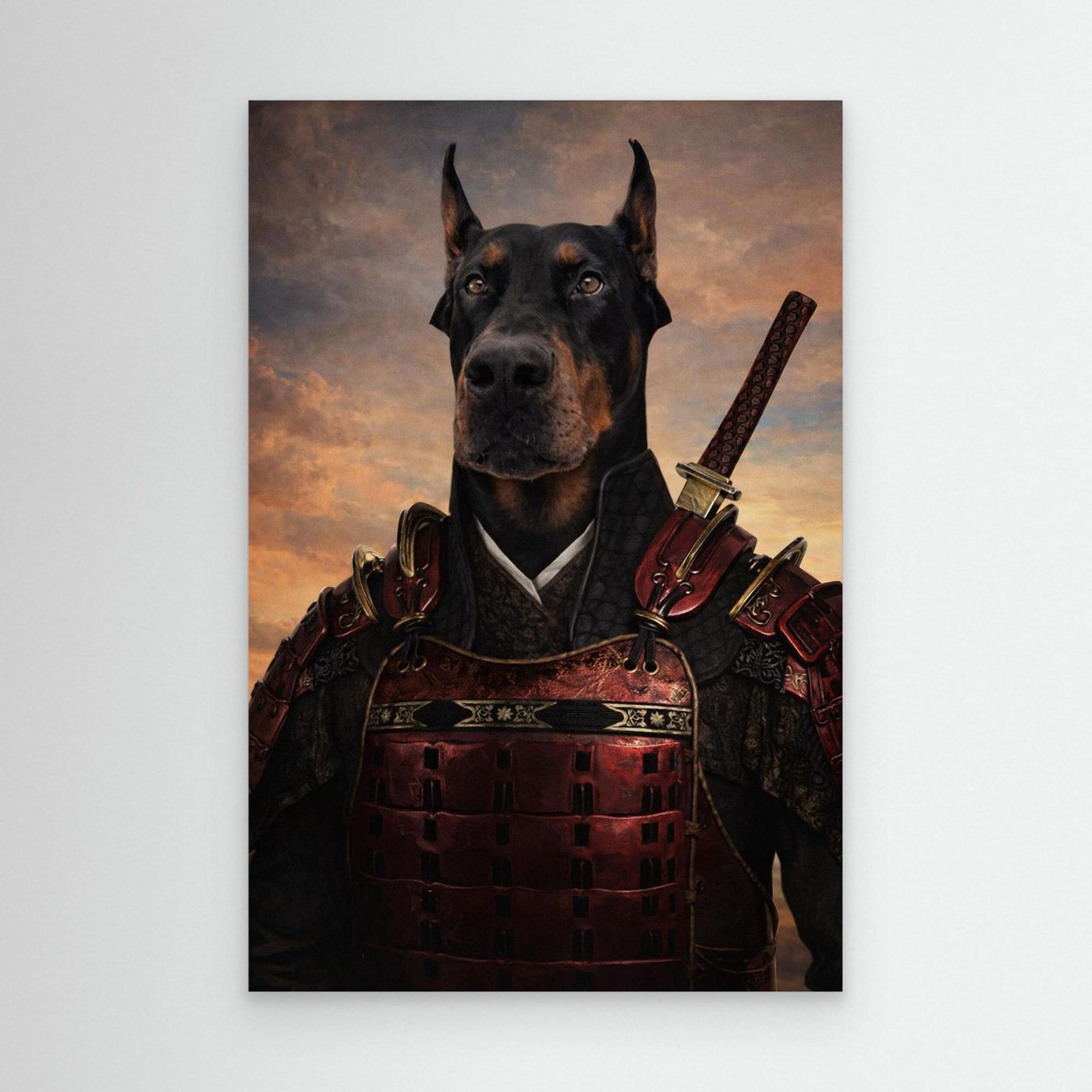The Shadow Samurai - Personalized Pet Canvas Print