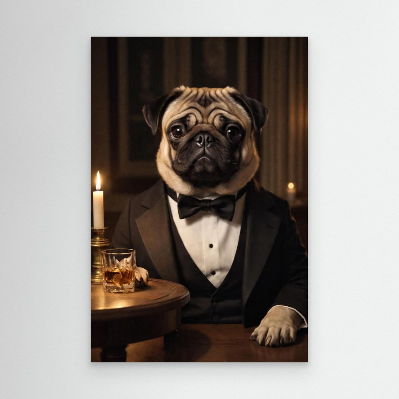 The Noble Evening - Personalized Pet Canvas Print