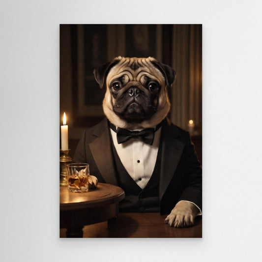 The Noble Evening - Personalized Pet Canvas Print