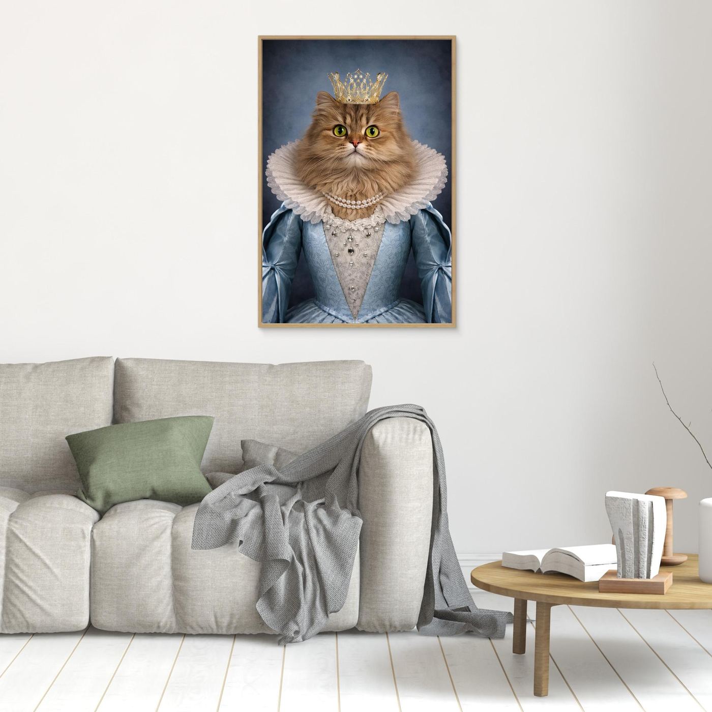 Grand Queen - Personalized Pet Canvas Print