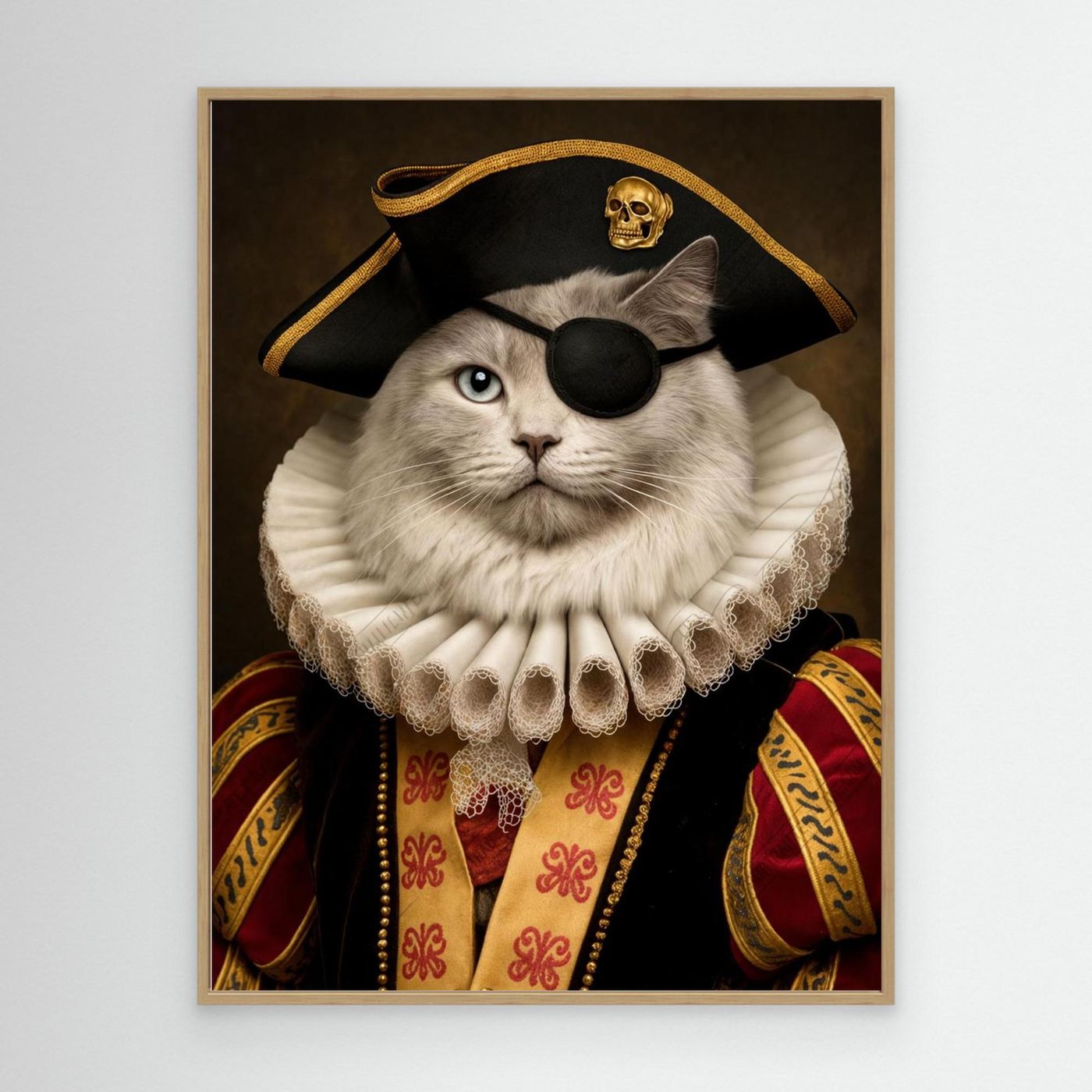 Pirate Captain - Personalized Pet Canvas Print