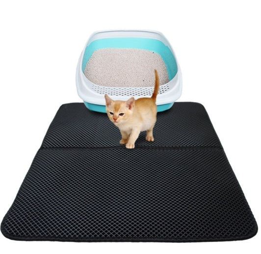 Anti Tracking Cat Litter Mat Waterproof Foldable