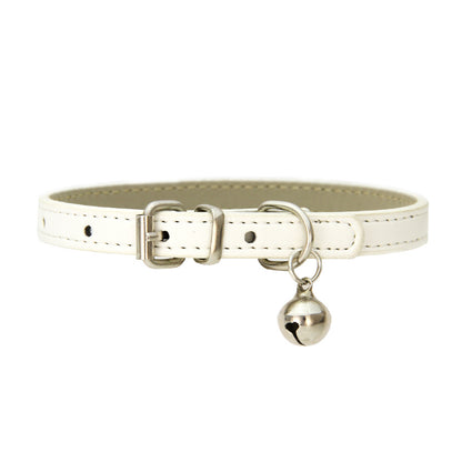 PU Leather Dog Collar Adjustable Stylish Pet Collar