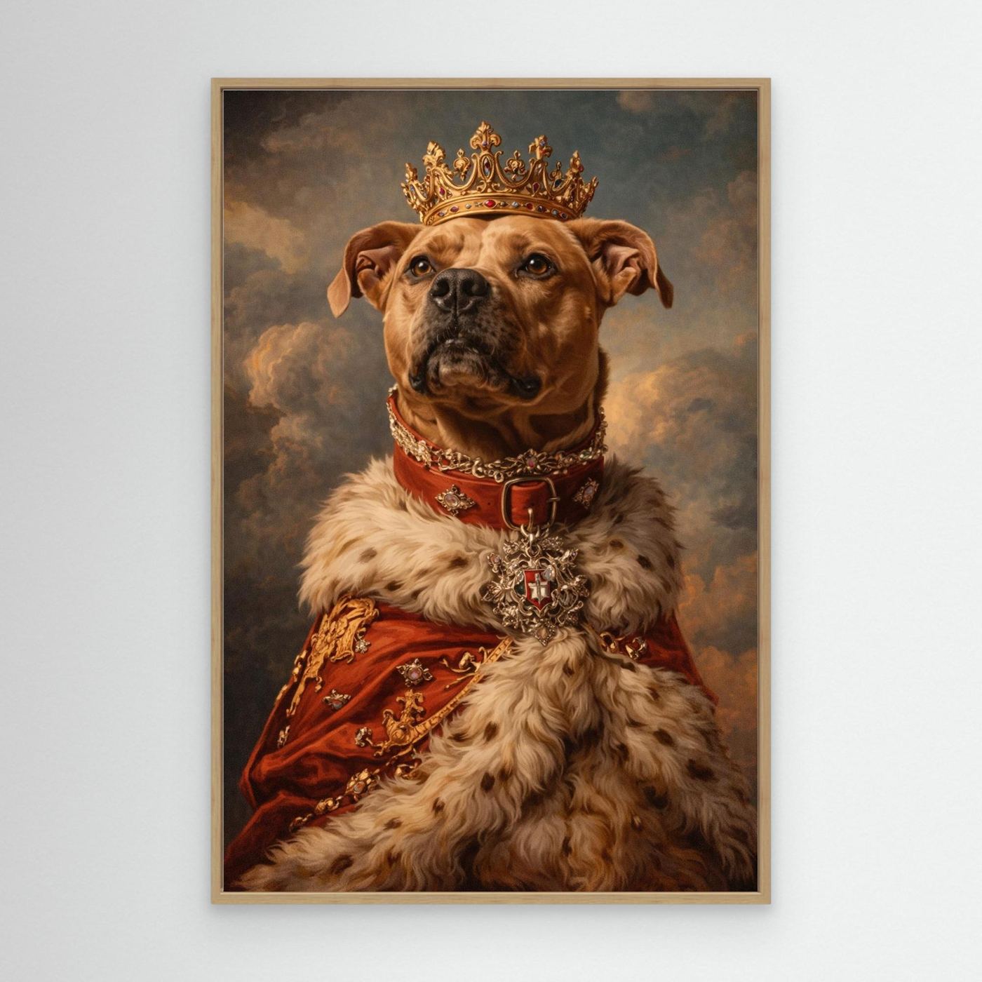 The Crowned Queen - Personalized Pet Canvas Print