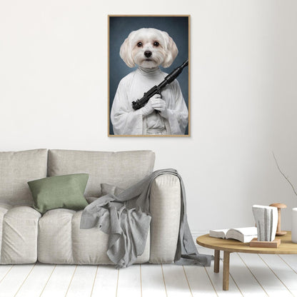Galactic Princess - Personalized Pet Canvas Print