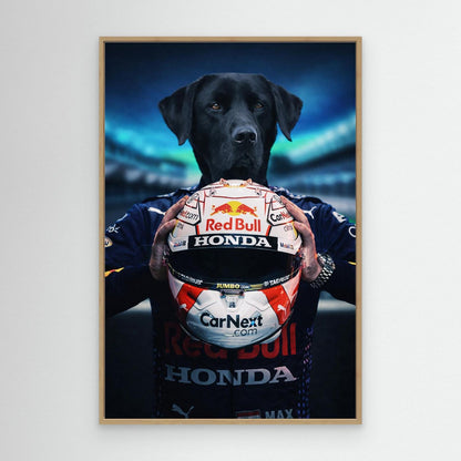 Speed Champion - Personalized Pet Canvas Print