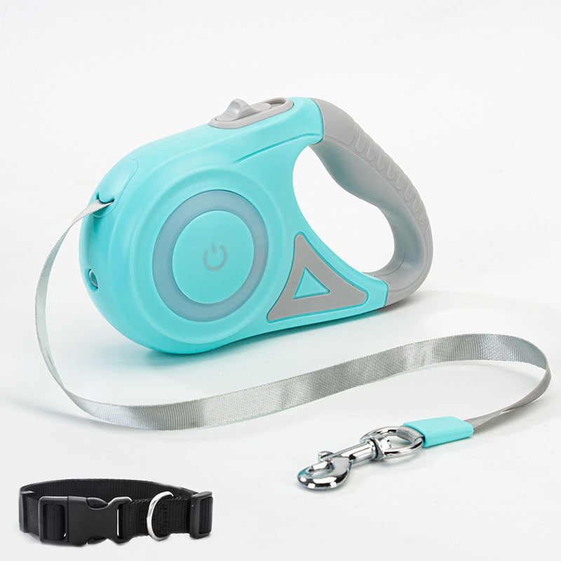 Automatic Dog Leash with Spotlight and Collar
