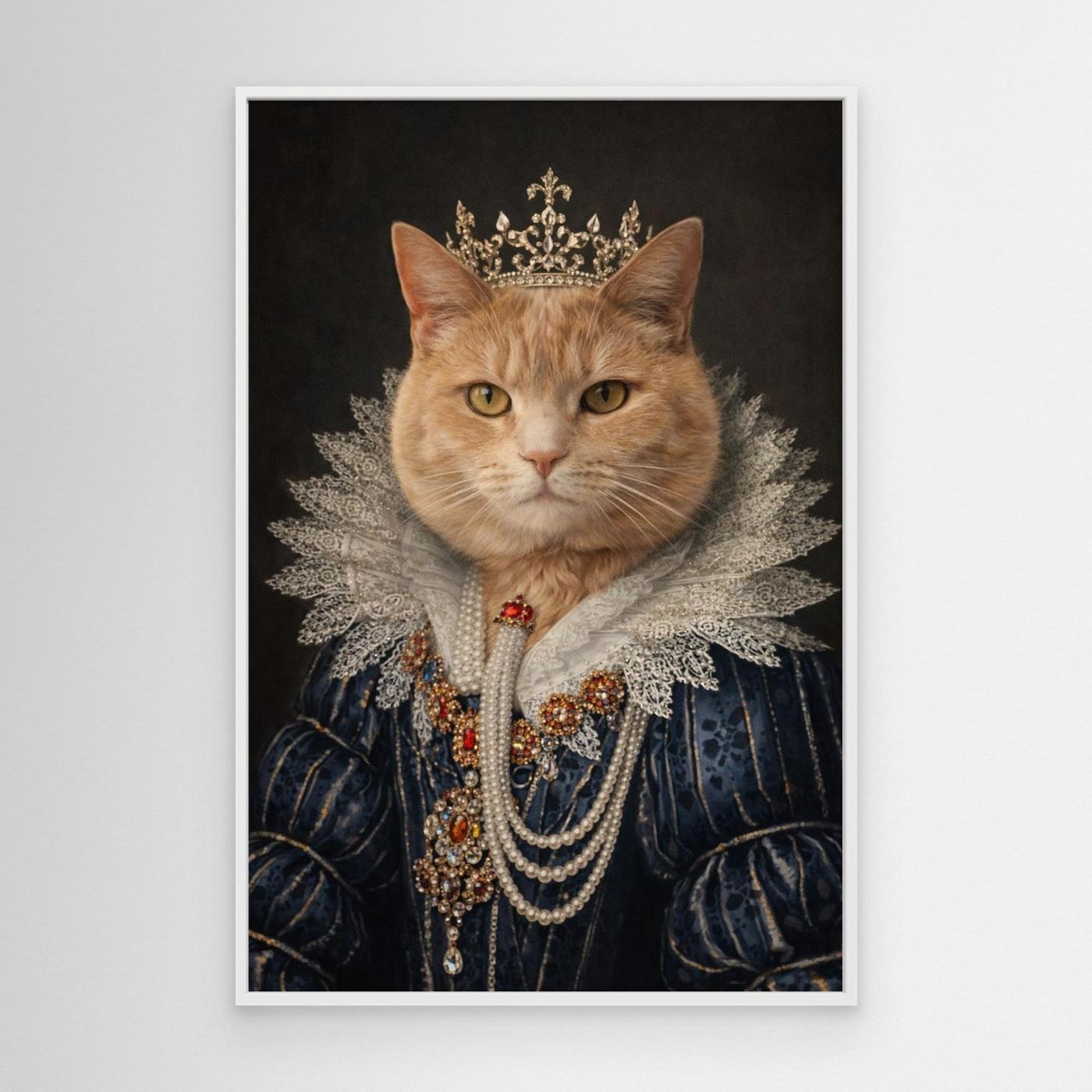 Majestic Queen - Personalized Pet Canvas Print