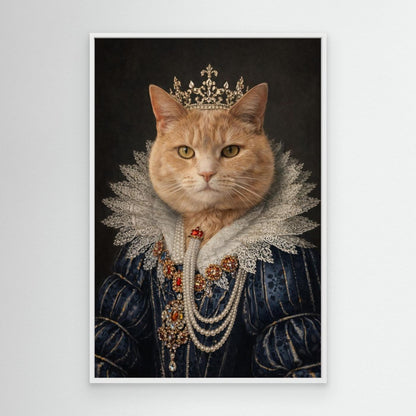 Majestic Queen - Personalized Pet Canvas Print