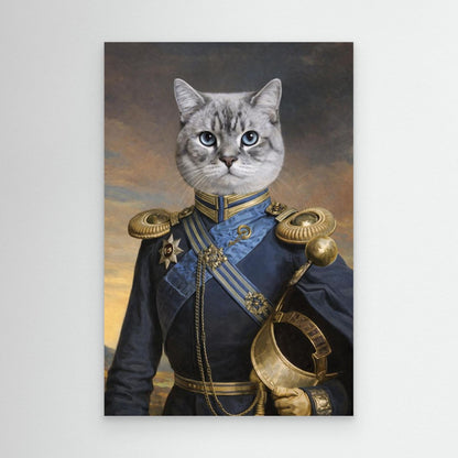 The Royal Commander - Personalized Pet Canvas Print