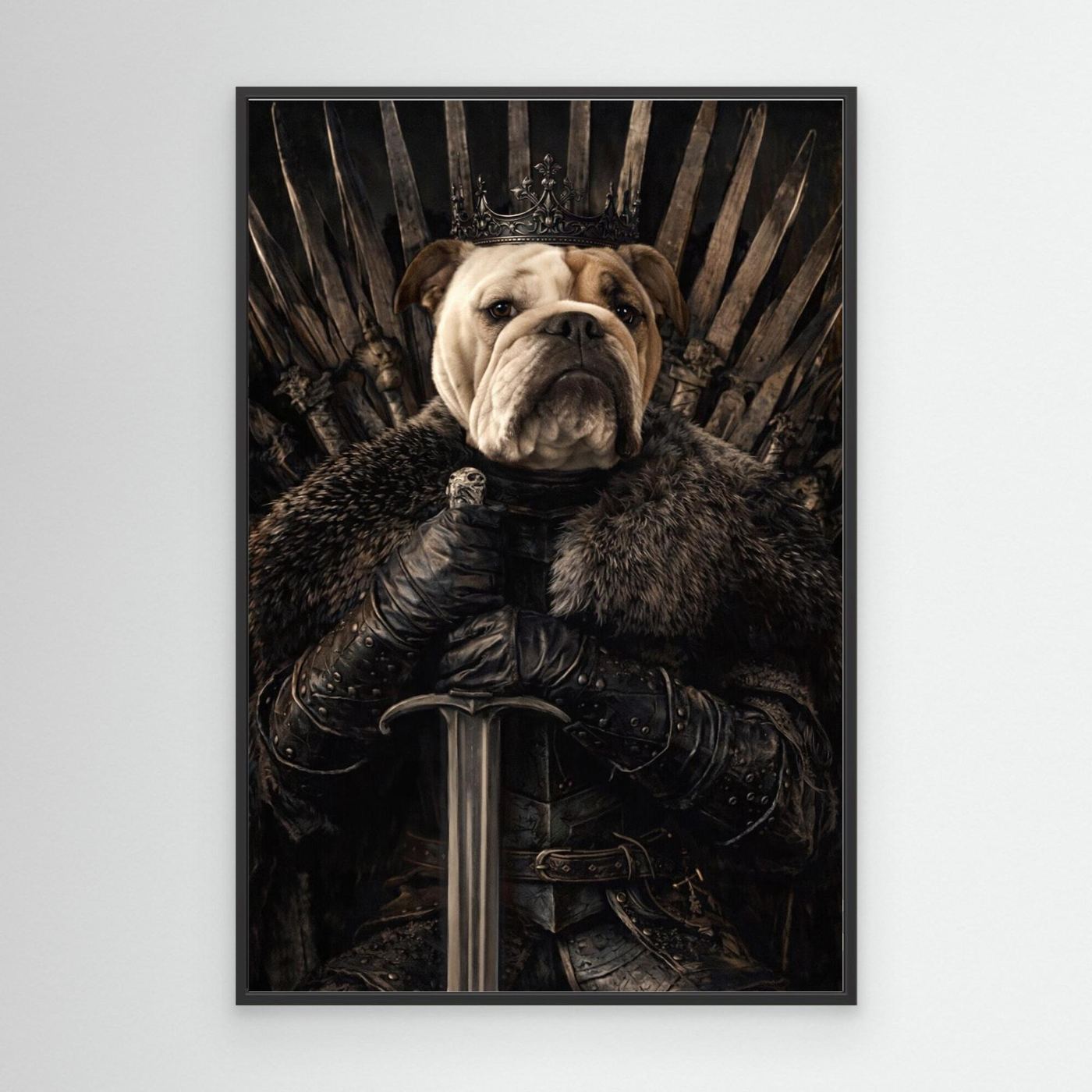 The Iron King - Personalized Pet Canvas Print