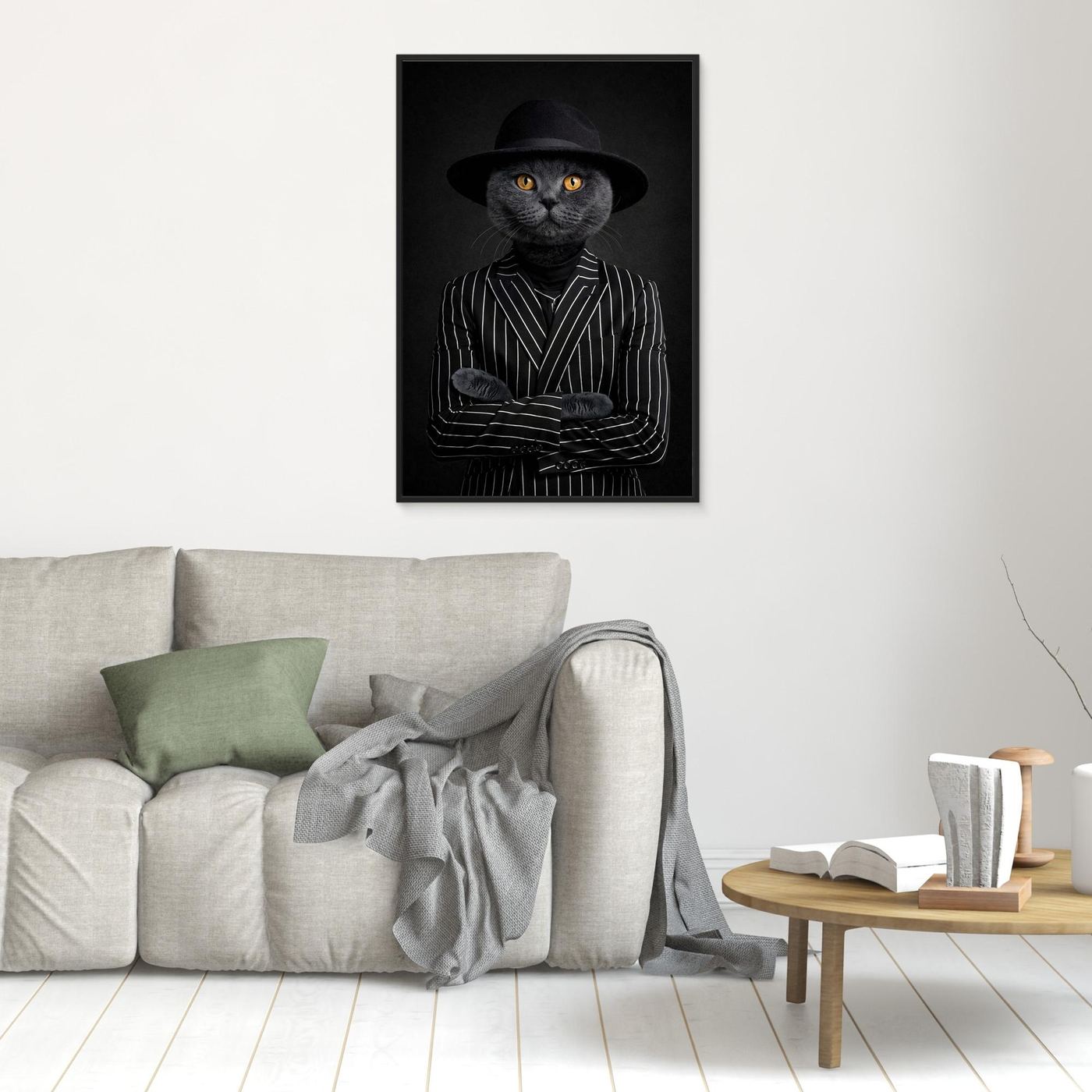 The Crime King - Personalized Pet Canvas Print