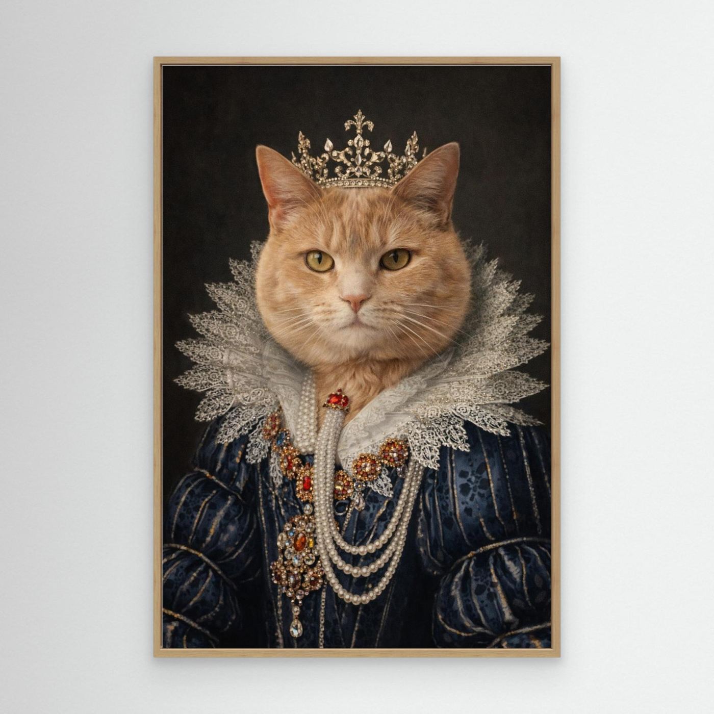 Majestic Queen - Personalized Pet Canvas Print