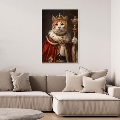 The Royal Monarch - Personalized Pet Canvas Print