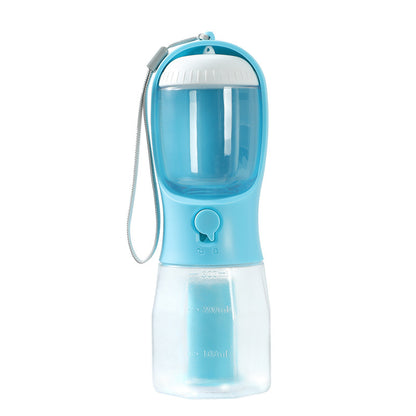 Portable Pet Water Bottle Food Container Dispenser