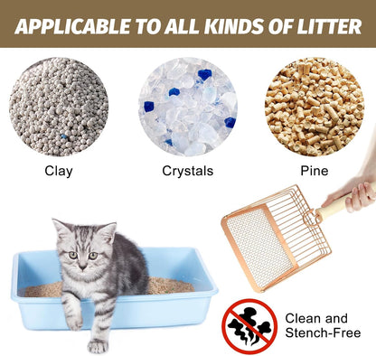 Metal Cat Litter Scoop Fine Mesh Heavy Duty