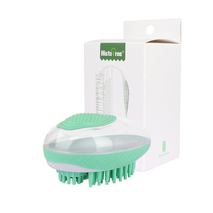 2-in-1 Pet Bath Brush Silicone Grooming Tool