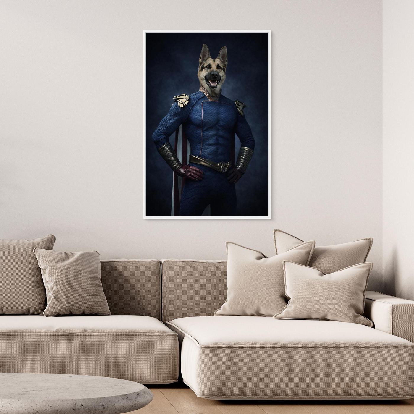 Mighty Protector - Personalized Pet Canvas Print