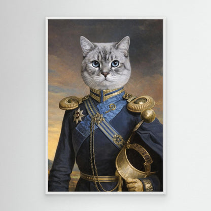 The Royal Commander - Personalized Pet Canvas Print