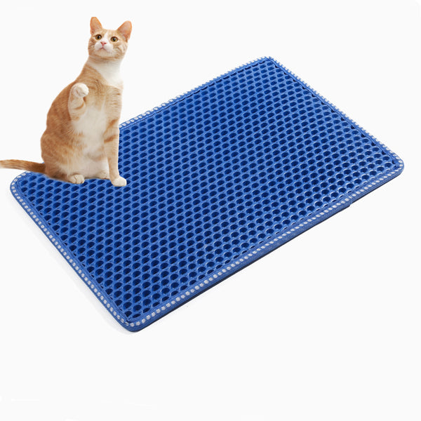 Waterproof Cat Litter Mat No Tracking Easy Clean
