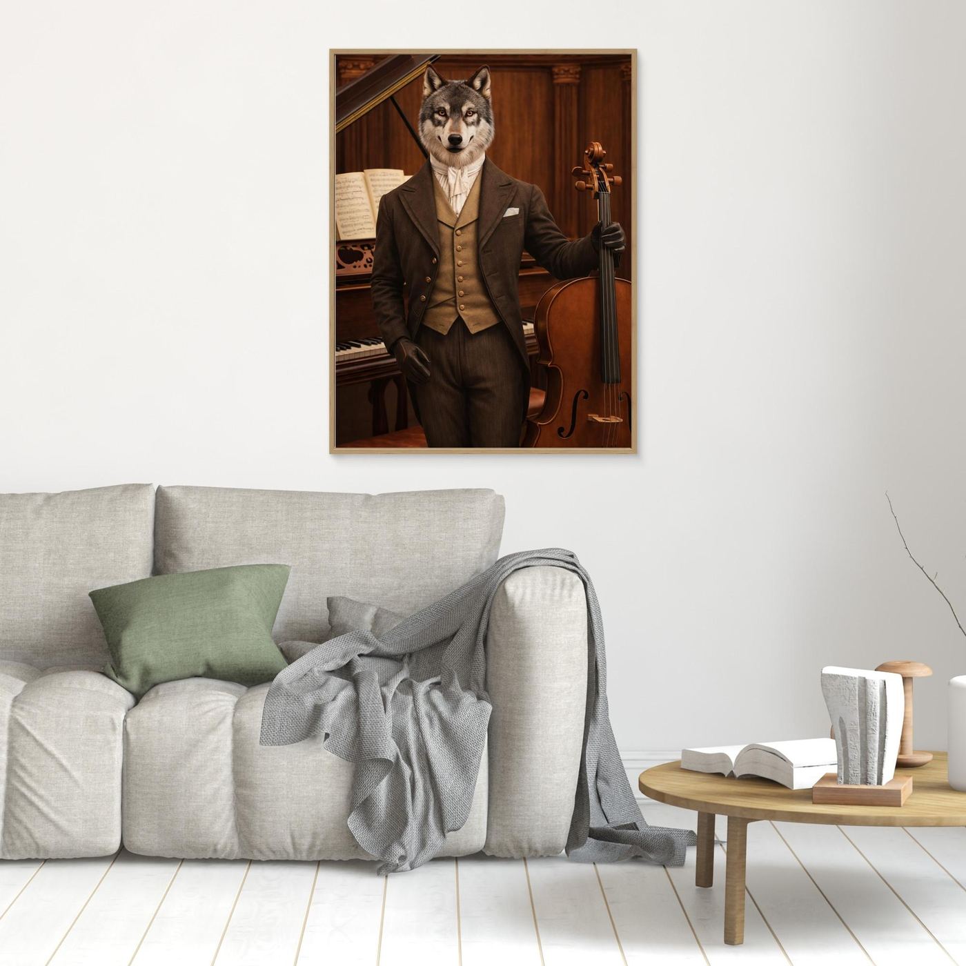 The Distinguished Cellist – Royal Pet Personalized Canvas Print