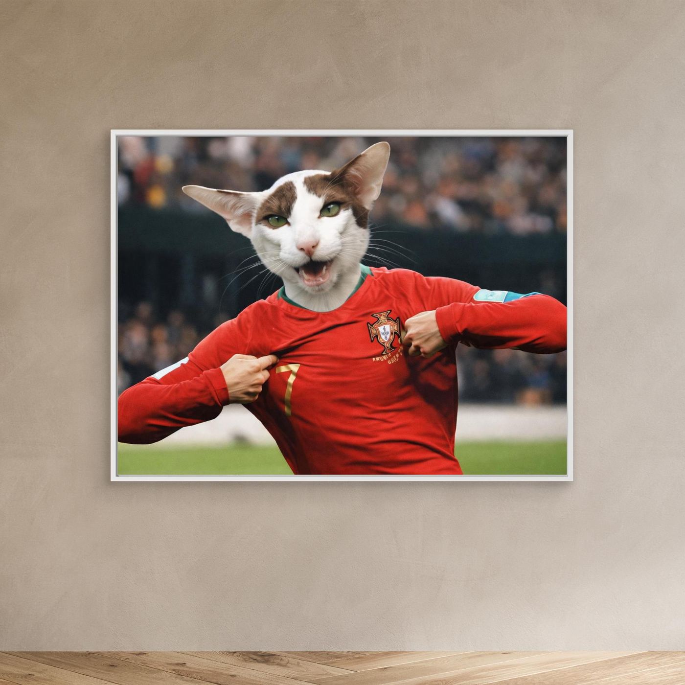 The Goal Scorer - Personalized Pet Canvas Print