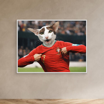 The Goal Scorer - Personalized Pet Canvas Print