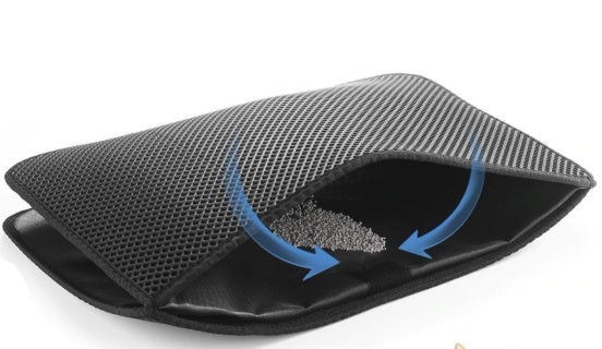Anti Tracking Cat Litter Mat Waterproof Foldable