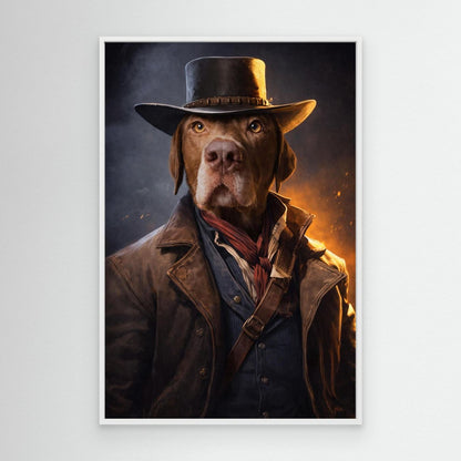The Frontier Ranger - Personalized Pet Canvas Print