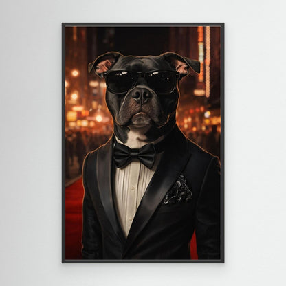 The Red Carpet Star - Personalized Pet Canvas Print